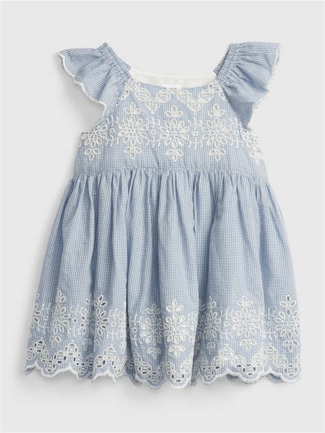 baby gap blue marble dress
